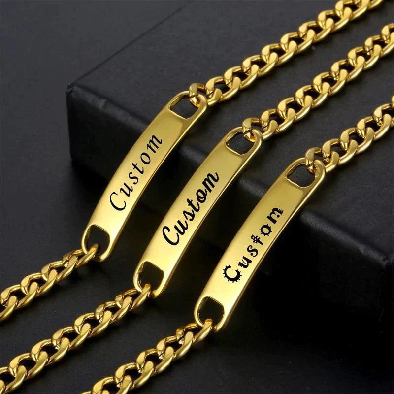 Customized Unisex Name Bracelet
